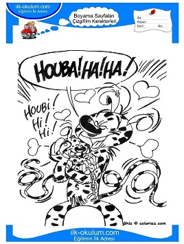 Çocuklar İçin Marsupilami Boyama Sayfaları 